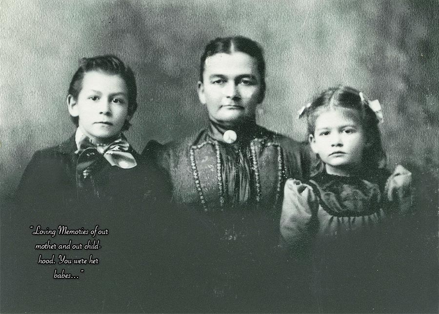 Ben Sutliff, his mother, and sister Ruby