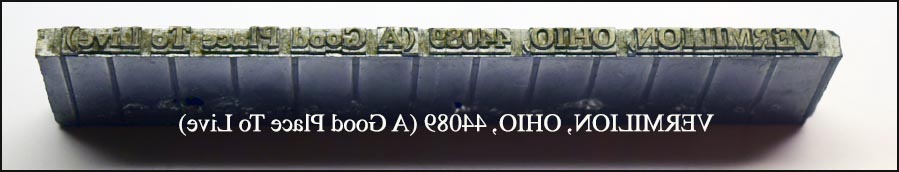Linotype slug width=