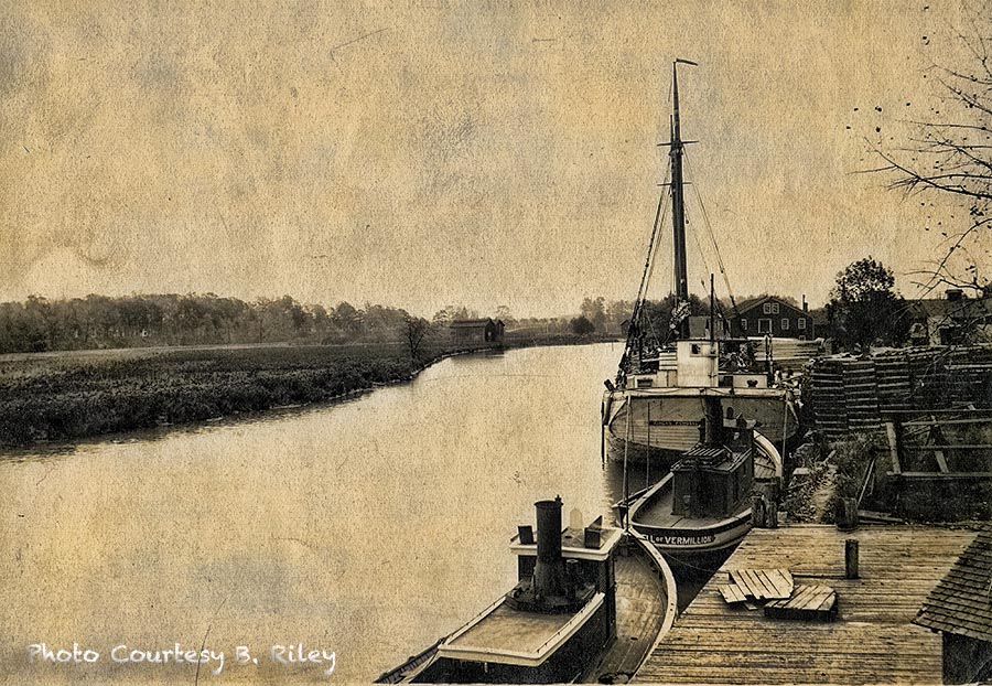 Dorcas Pendall at the Fischer dock