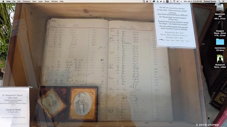 January 8,  2015 -A bad pic and Dr. Bonds account book width=