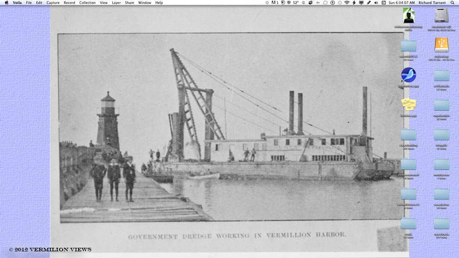 May 19, 2012 - Dredging Vermilion Harbor, c. 1912