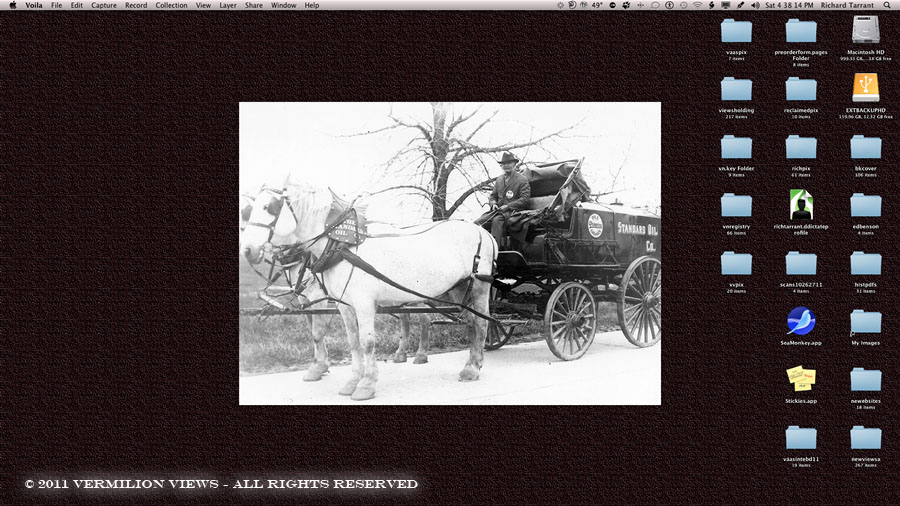 November 5, 2011 - Mr. Walper and his Standard Oil Wagon
