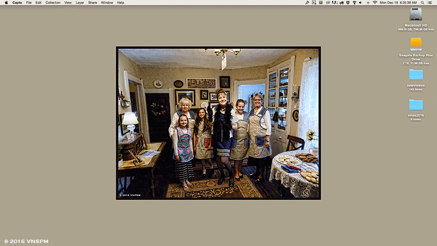 December 24,  2016 - Verm Aerial and girls at print shop=