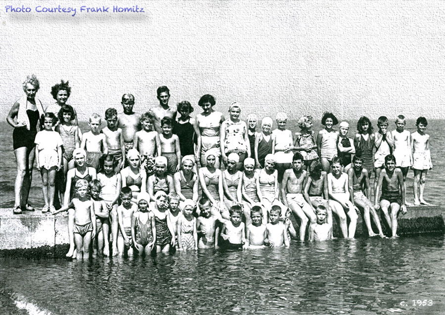 Children at Elberta Beach - 1953