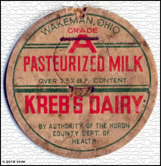 Milk bottle cap=