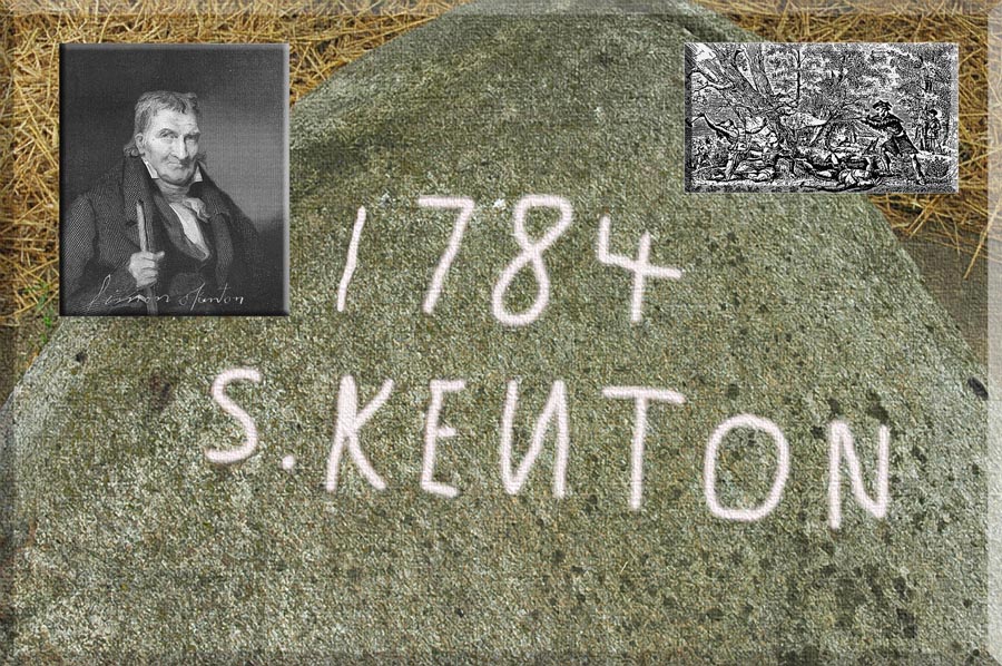 Simon Kenton stone in Vermilion