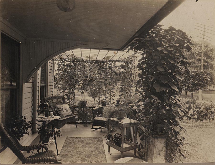 Lattice room at Wilber home on State St.