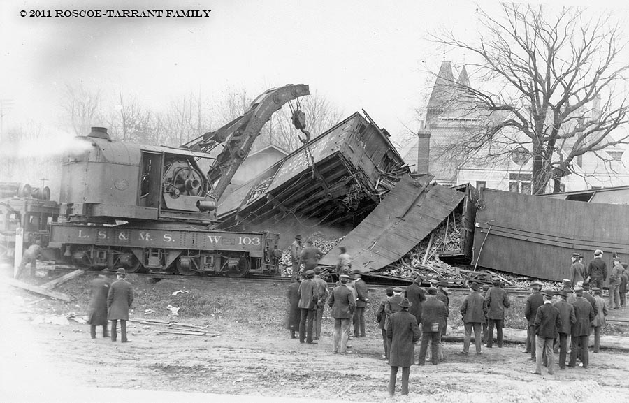 Train wreck between Division and Grand streets