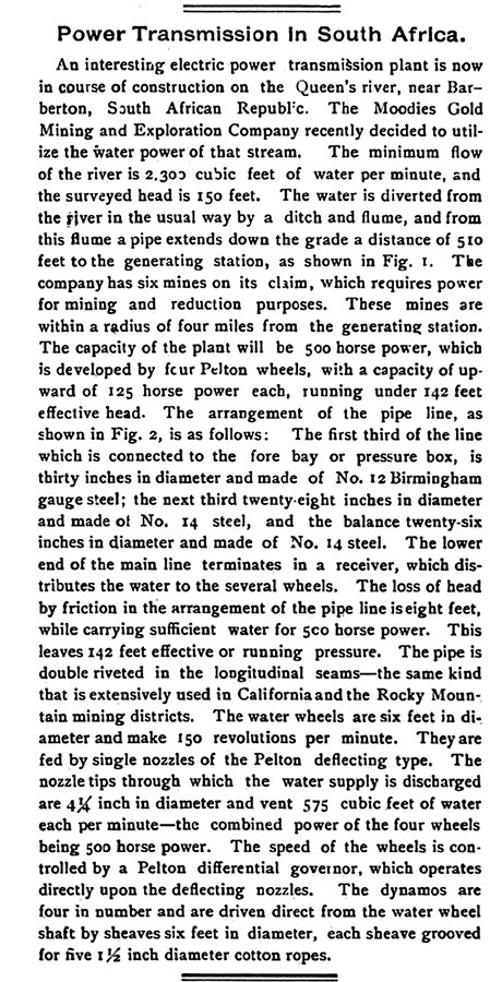 Pelton Wheel in Afica text=