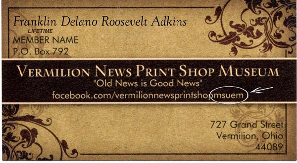Flubbed Membership Card Press=