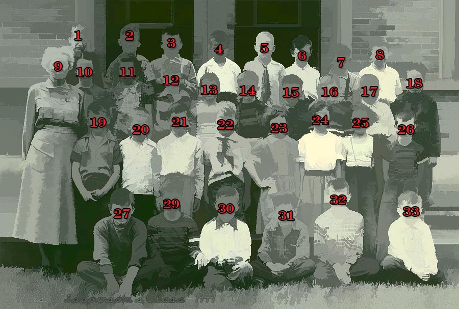Bess Widdowson's 1949 classes outline and numbers